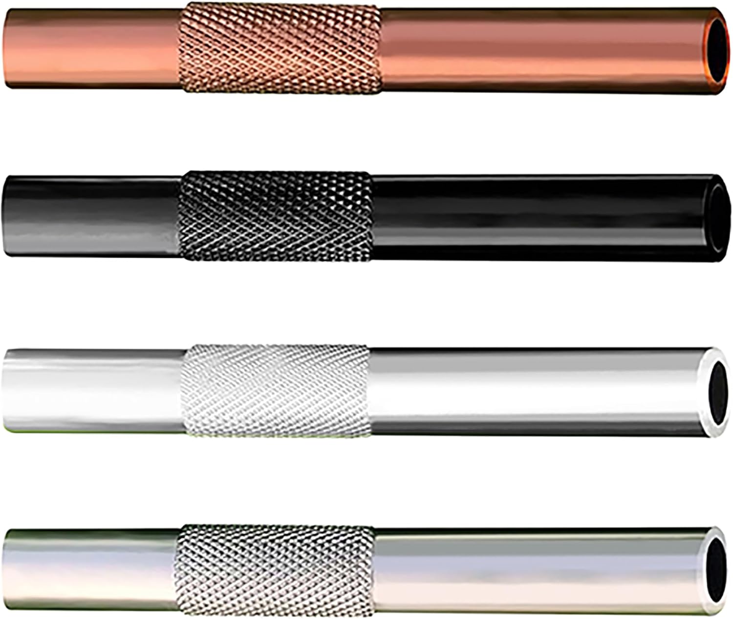 Portable Mini Straw Dispenser - Reusable Small Metal Straw Tube Drinking Set for Kitchen Outdoor Camping Travel Silver 2.24 - Image 4