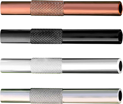 Portable Mini Straw Dispenser - Reusable Small Metal Straw Tube Drinking Set for Kitchen Outdoor Camping Travel Silver 2.24 - Image 4