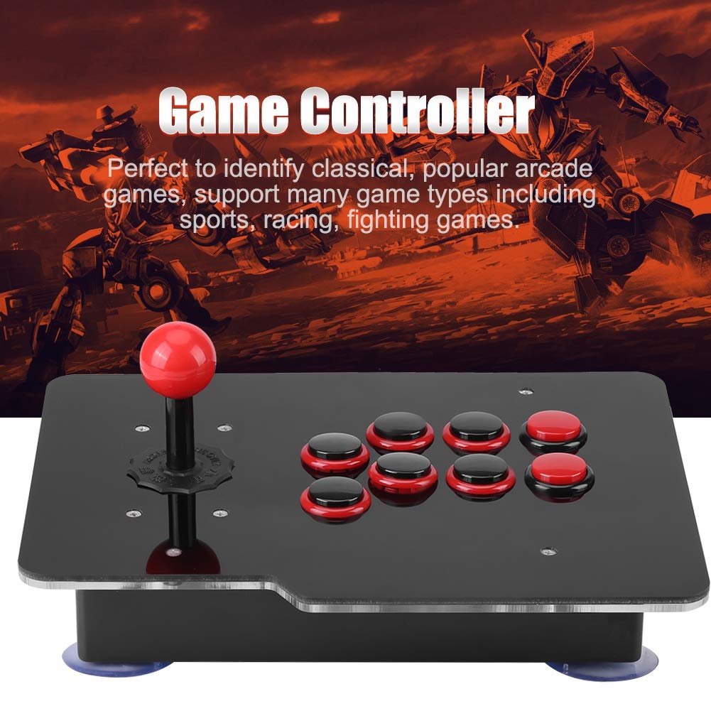 8-Way Arcade Game Joystick, USB Controller, Zero Delay Arcade Stick Buttons for Sports, Racing, Fighting Games - Image 2