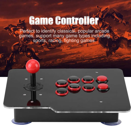 8-Way Arcade Game Joystick, USB Controller, Zero Delay Arcade Stick Buttons for Sports, Racing, Fighting Games - Image 2