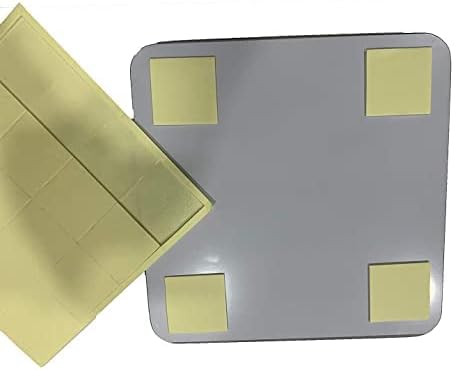 Glass Square Bathroom Wall Hanging Mirror with Two Side Tapes (Multicolour, 20x20 cm, 7 7/8x7 7/8 Inch), Unframed - Image 2