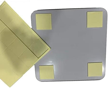 Glass Square Bathroom Wall Hanging Mirror with Two Side Tapes (Multicolour, 20x20 cm, 7 7/8x7 7/8 Inch), Unframed - Image 2