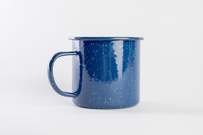 Enamel Mug - Outdoor Camping Mugs - Ideal For Early Morning Coffee Or Cold Beverages- Coffee Mug- 16 Oz (Navy) Blue  Blue - Image 3