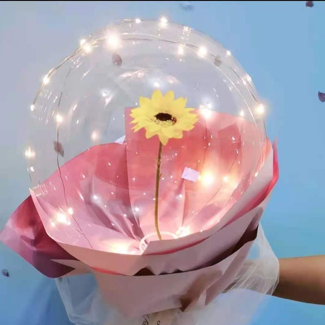 25 Pack Bobo Balloons, 24 Inch Clear Bobo Balloons, DIY Transparent Bubble Balloon for Wedding, Christmas, Birthday Party Decoration - Image 3