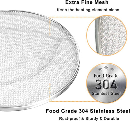 Stainless Steel Spatter Shield for Ninja Fg551 Foodi Smart XL Grill, Ninja XL Grill Accessories, Air Fryer Replacement Parts for Ninja 6 in 1 Smart Xl Indoor Grill - Image 3