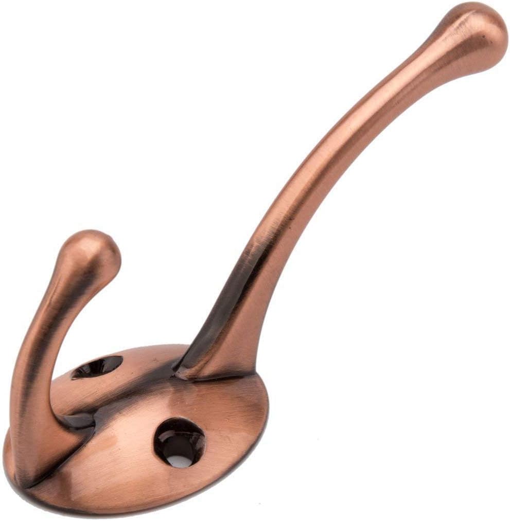 Bathroom Coat Hooks, Decorative Hanger Rack for Hanging Towel,Jacket,Handbag,Scarf,Keys,Solid Wall Mounted Home Kitchen Garage Closet Storage & Organization Hardware Accessories 10PC (Copper) - Image 3