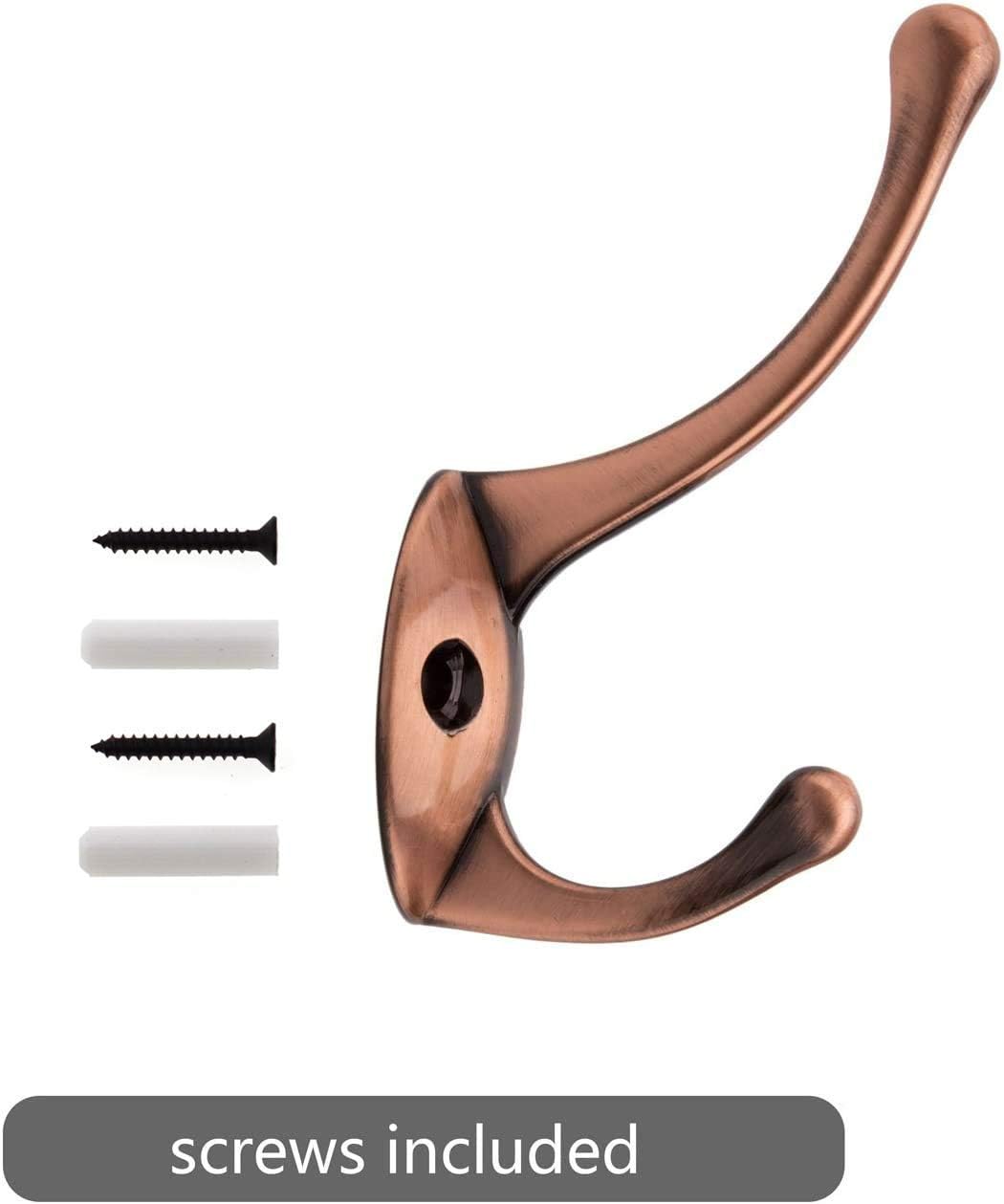 Bathroom Coat Hooks, Decorative Hanger Rack for Hanging Towel,Jacket,Handbag,Scarf,Keys,Solid Wall Mounted Home Kitchen Garage Closet Storage & Organization Hardware Accessories 10PC (Copper) - Image 4