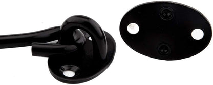 Barn Door Latch, 8 Inch Heavy Duty Stainless Steel Gate Latch Lock,Cabin Hook Eye Latch Hook with Mounting Screws for Window,Sliding Door,Back Gate,Closet Doors,Front Porch,Fence,2 Pack - Image 2