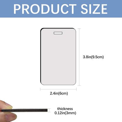 40 Pcs Luggage Tag Blanks - Rectangle Bulk with Belt - MDF Bag Tags - Heat Transfer Double Sides - Keychain Blanks - 2.4x3.8 inch - Image 2