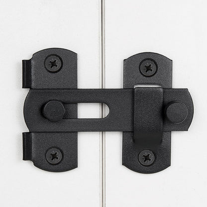 2 Packs Barn Door Latches，2.75” x 2.02” Matte Black Stainless Steel barn gate flip Door Latch Bi-fold Door Lock,Sliding Door Antique Lock Gate Latches Wine Cabinet Closet Door Latches  Small_Matte - Image 3