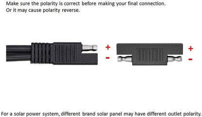 SAE Polarity Reverse Adapter Connectors for SAE to SAE Quick Disconnect Extension Cable, Solar Panel Battery Power Charger and Maintainer-3Pack - Image 2
