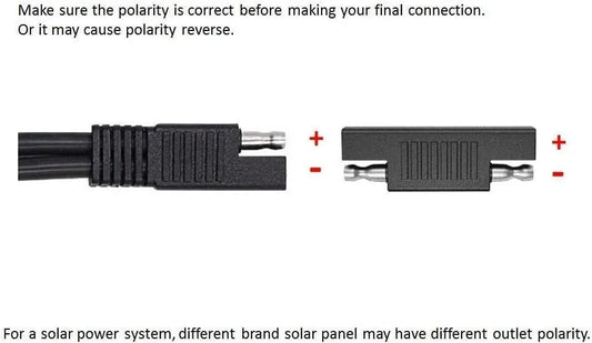SAE Polarity Reverse Adapter Connectors for SAE to SAE Quick Disconnect Extension Cable, Solar Panel Battery Power Charger and Maintainer-3Pack - Image 2