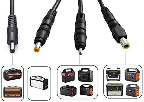 Solar Panel Connectors Compatible with M-C-4 Solar Connectors to DC Extension Cable 16AWG with DC 5.5mmx2.1mm, DC3.5x1.35mm,DC5.5x2.5mm and DC8mm Adapter for Portable Power Station Solar Generators - Image 4