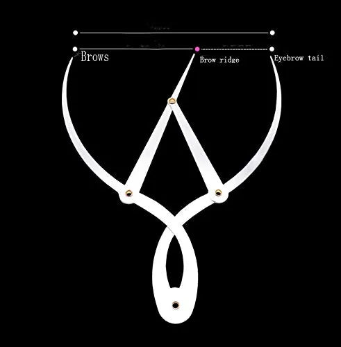 Golden Mean Calipers Golden Ratio Calipers Stainless Steel Eyebrow Ruler 1:1.618 Measure Tool for Tattoo Makeup - Image 3