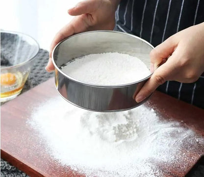 6 Inch Small Tamis, 18/8 60 Mini Fine Mesh Flour Sieve Flour Sifter Round Stainless Steel Flour Sieve - Image 3