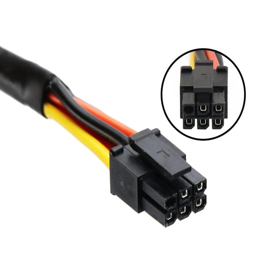 SATA 15 Pin x2 to Mini 6 Pin ATX Cord Compatible with Dell Inspiron 3653 3650 HDD SATA Power Cable 12inch/30cm - Image 3