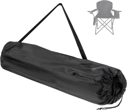 Camping Chair Replacement Bag for Coleman Portable Folding Chair Carry Bag with Shoulder Strap, Protective Carrying Chair Bag for Travel Outdoor Camping Sports, Black (Chair is Not Included)
