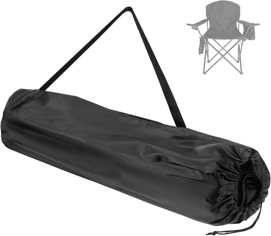 Camping Chair Replacement Bag for Coleman Portable Folding Chair Carry Bag with Shoulder Strap, Protective Carrying Chair Bag for Travel Outdoor Camping Sports, Black (Chair is Not Included)