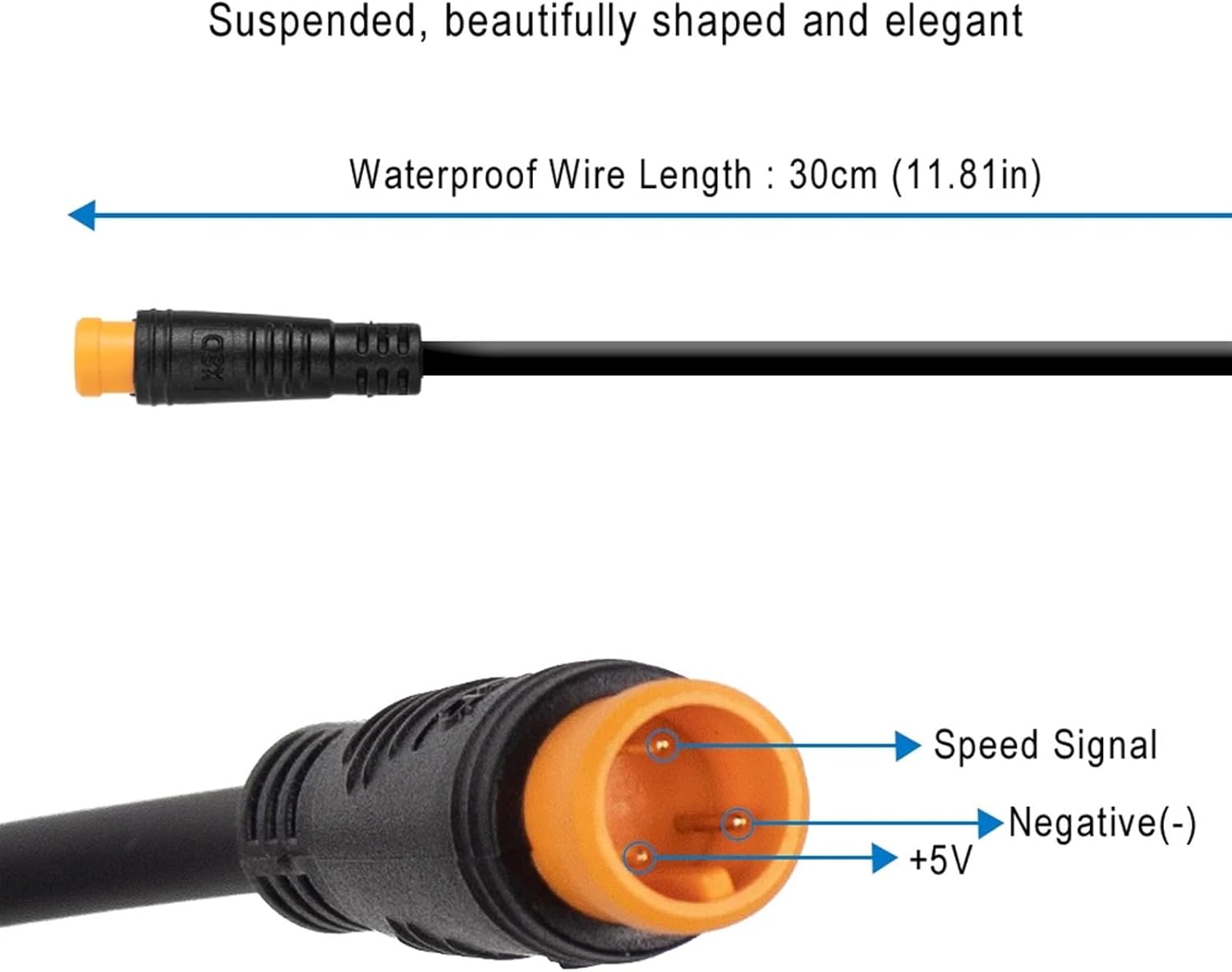 Thumb Throttle Waterproof Controls The Accelerator Compatible with Kaabo Wolf Warrior/King GT Pro Electric Scooter Replacement Accessories, Black - Image 3