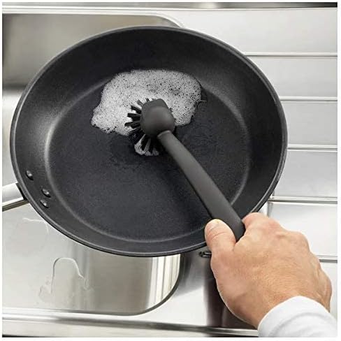 Dish-Washing Brush, Black,Polypropylene Plastic Polyester Synthetic Rubber(Length : 29cm) - Image 4