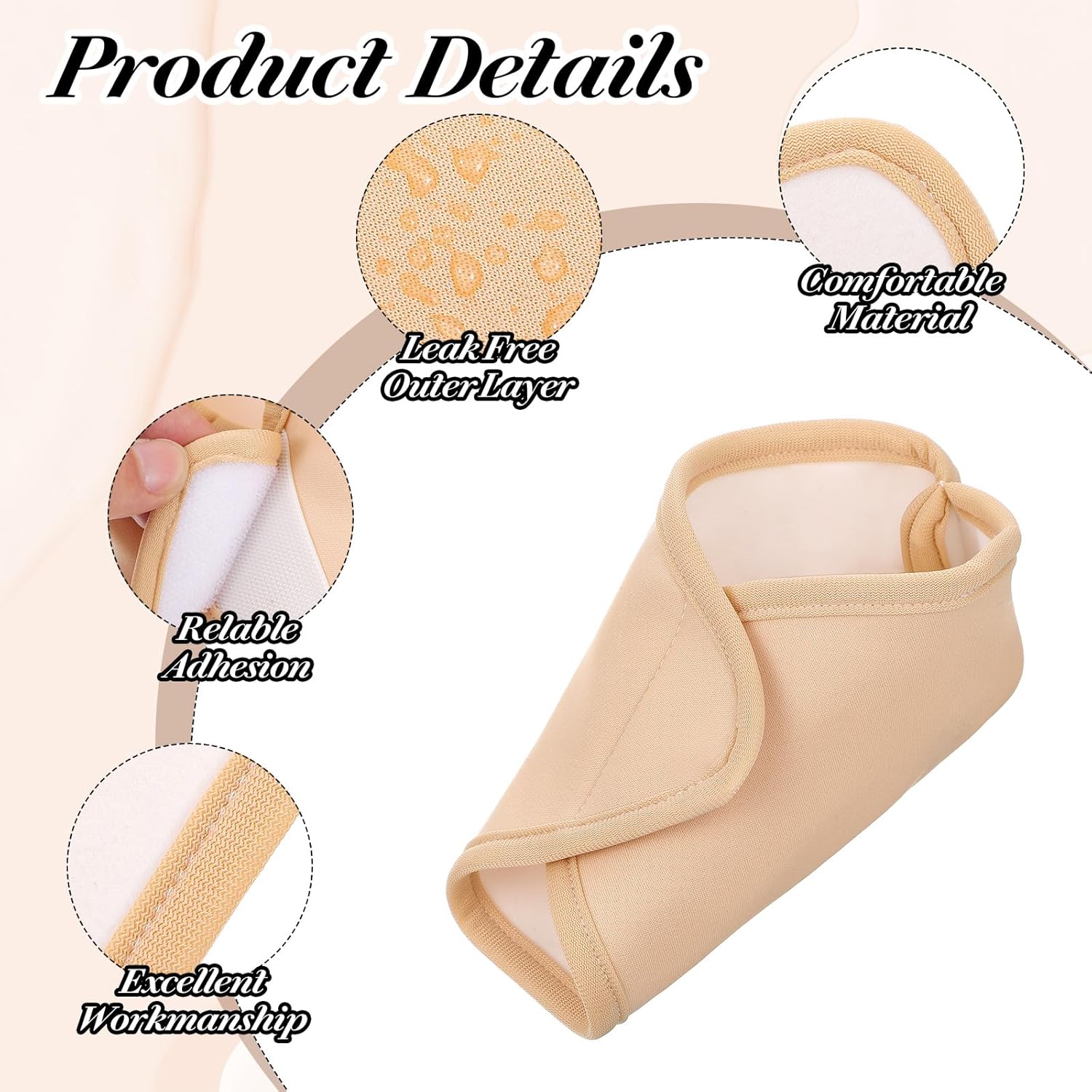 Castor Oil Pack Wrap for Ankle, Reusable Adjustable Feet Brace Reusable Castor Oil Cloth for Feet, Relief Gifts for Men Women Mom Dad Wife - Image 4
