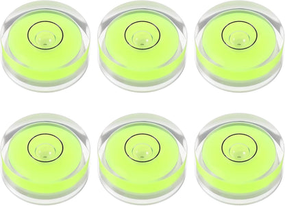 Small Circular Bubble Levels,6Pcs 0.98x0.39inch Levels Measuring Layout Tools Standards for Workshop Camera Tripod Turntable Automount Telescope