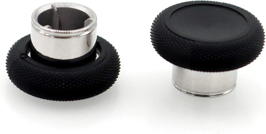 PartEGG 2-pcs Short Concave Magnetic Analog Thumbstick Replacement for Xbox Elite Wireless Controller Series Gen 2 1797 Standard Height Sticks (Black)
