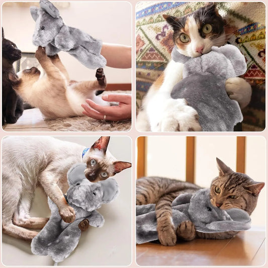 Cat Wrestling Toy Puppet, Mouse Puppets Enrichment Toys for Bored Indoor Cats, Safe Wrestling Glove Hand Interactive Cat Toys (Mouse)  Mouse    Mouse - Image 4