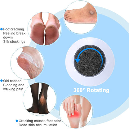 20 Pieces Regular Coarse Replacement Pads for Portable Electric Foot Grinder Foot File Refills Vacuum Adsorption Electric Callus Remover Hard Skin Grind Head for Cracked Heels Dead Skin (Black, Gray) - Image 3