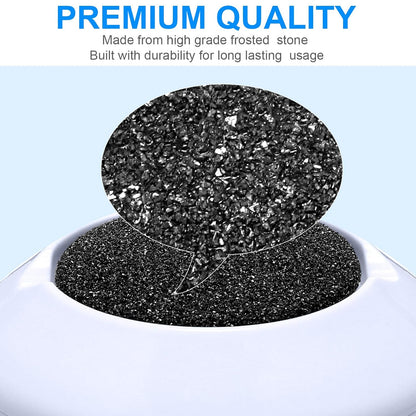 20 Pieces Regular Coarse Replacement Pads for Portable Electric Foot Grinder Foot File Refills Vacuum Adsorption Electric Callus Remover Hard Skin Grind Head for Cracked Heels Dead Skin (Black, Gray) - Image 4