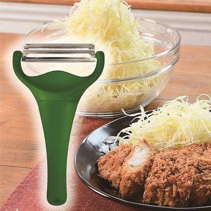Nonoji MAX Cabbage Peeler and Shredder with Non-Slip Handle, Julienne, 2 Sharp Blades for Vegetable Peeling, Kitchen, Dark Green Green - Image 2