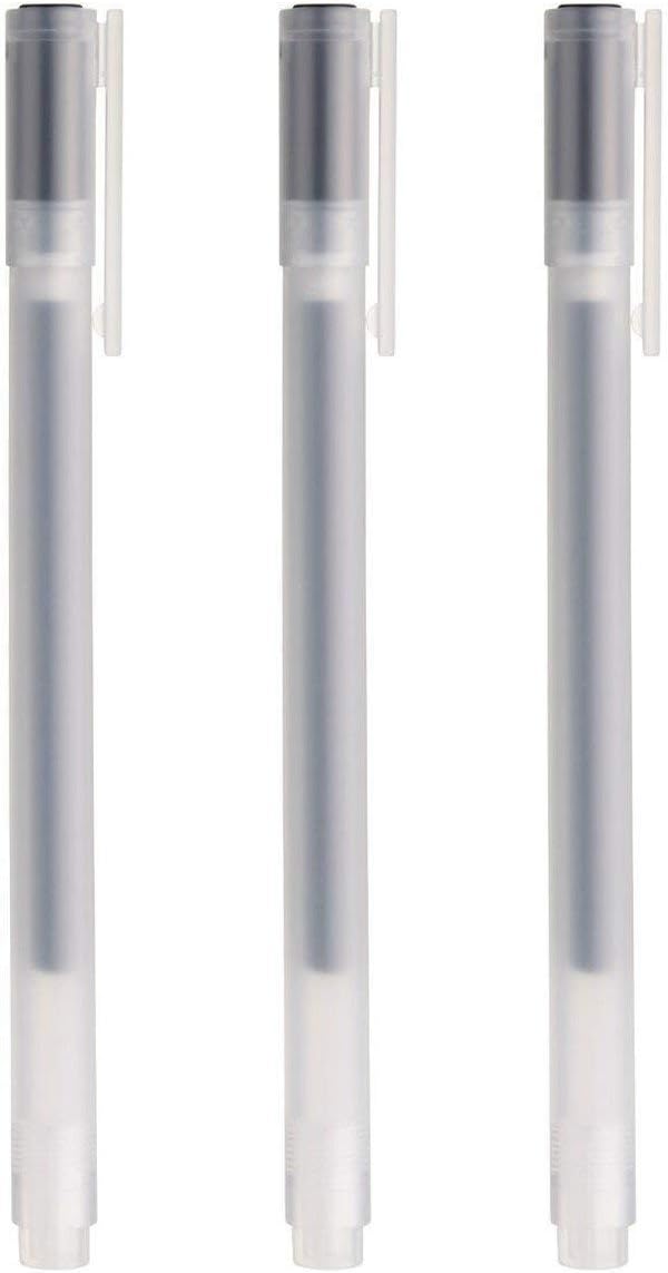 Gel Ink Ball Point Pen, Black, 0.38mm, Pack of 3 (Japan Import) Black - Image 2