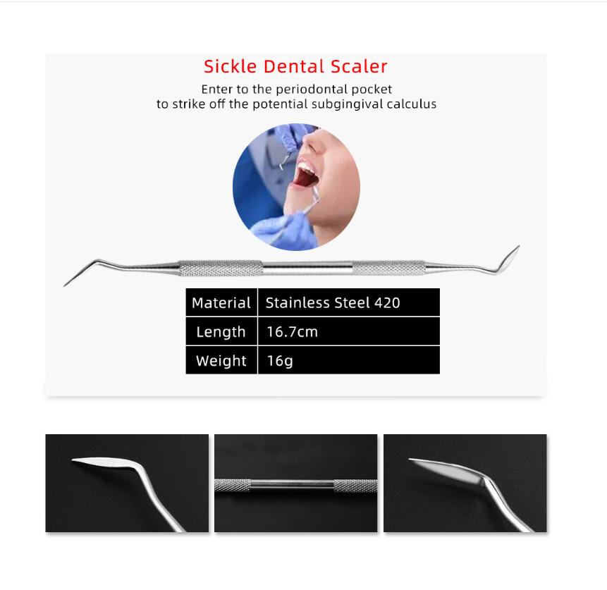 Dentist Stainless Steel Tartar Remover Set of 4 - Image 5
