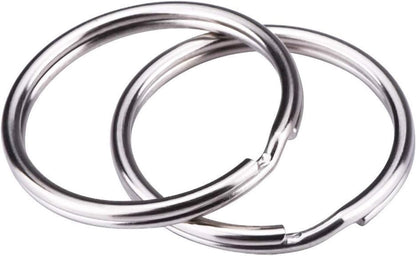 100 pcs 25 mm round key rings