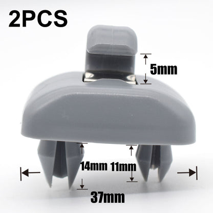 2x Sun Visor Clip Hook Mount Holder Compatible with Audi A1 A3 A4 A5 Q3 Q5 B6 B7 B8 - Image 5