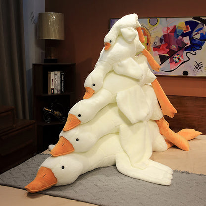 Giant White Goose Stuffed Animal Duck Plush Pillow 130cm - Image 3
