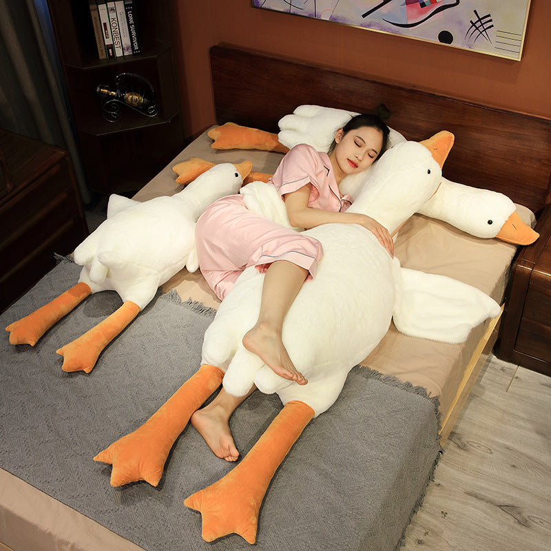 Giant White Goose Plush Stuffed Animal 160cm Duck Pillow - Image 2