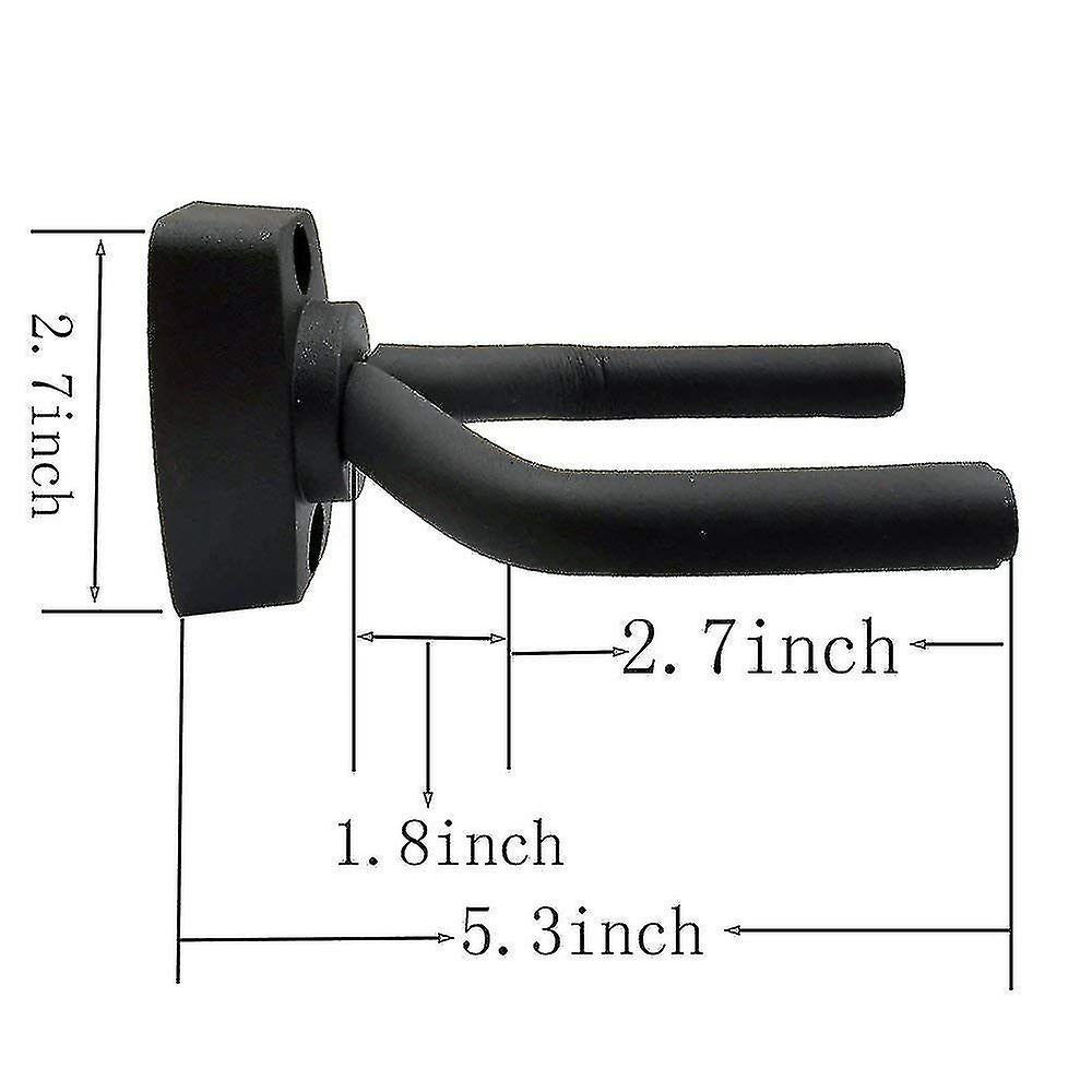 Guitar Hanger Wall Mount 5-Pack Black with Screws Compatible with Guitars - Image 4