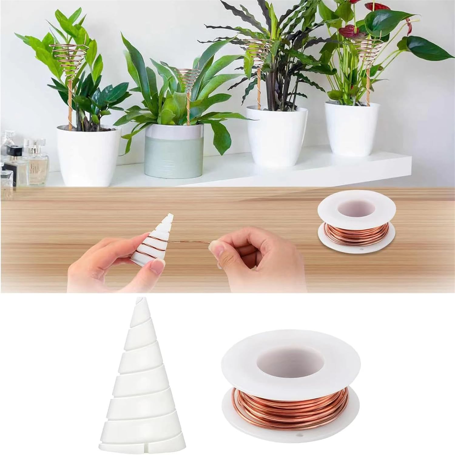 Pure Copper Wire 20m for Gardening Air Plant Stands Vegetable Growing - Image 2