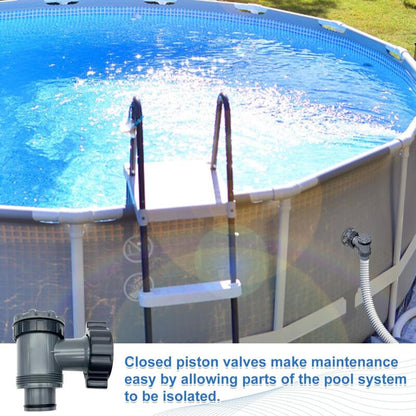 Pool Pump Replacement Parts Inlet and Outlet Valve Compatible with Coleman Intex Bestway for 1-1/2 Inch Hose 2 Set - Image 5