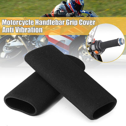 2-pack motorcycle anti-vibration handle covers Inner diameter: 31mm (applicable range: 3.17-3.68 cm) Comfort foam non-slip for all handles - Image 2