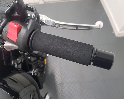 2-pack motorcycle anti-vibration handle covers Inner diameter: 31mm (applicable range: 3.17-3.68 cm) Comfort foam non-slip for all handles - Image 3