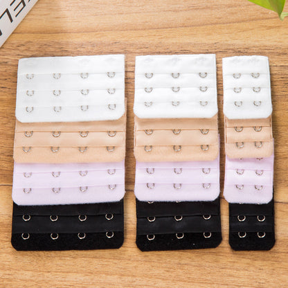 Bra Extender 2 Hooks 3 Hooks 4 Hooks 12-Pack Black White Beige Pink Bra Strap Extensions - Image 4