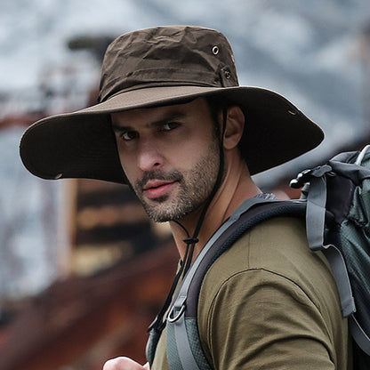 UV Protection Sun Hats for Hiking and Safari, Wide Brim Cap - Image 4