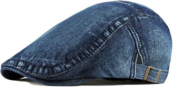 2-Pack Men's Denim Cotton Newsboy Cap Ivy Gatsby Driving Hunting Cabbie Hats - Image 5