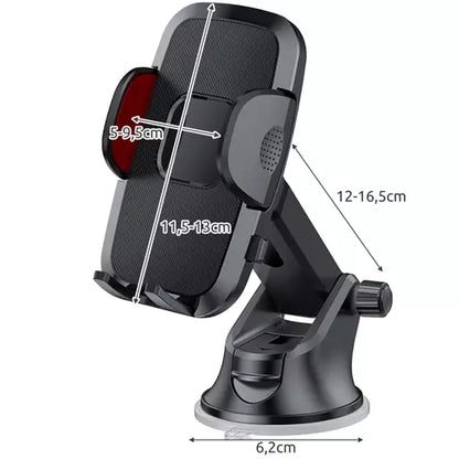 Car Phone Holder with Suction Cup Mount for Mobile Devices - Image 2