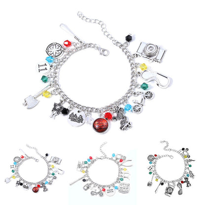 Stranger Things Charm Jewelry Necklace Bracelet Gift for Girls High Quality Silver Tone - Image 2