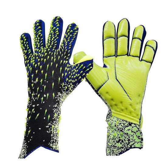 Football Goalkeeper Gloves for Kids Durable Green Size 6 - Image 2