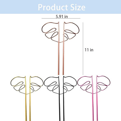 Monstera-shaped plant support, reusable sturdy alloy plant support, plant support for indoor and outdoor plants, including Flow - Image 2