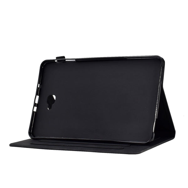Compatible with Samsung Galaxy Tab A 10.1 2016 T580 T585 Shockproof Case Black Pu Leather Butterfly Floral Pattern Samsung - Image 3